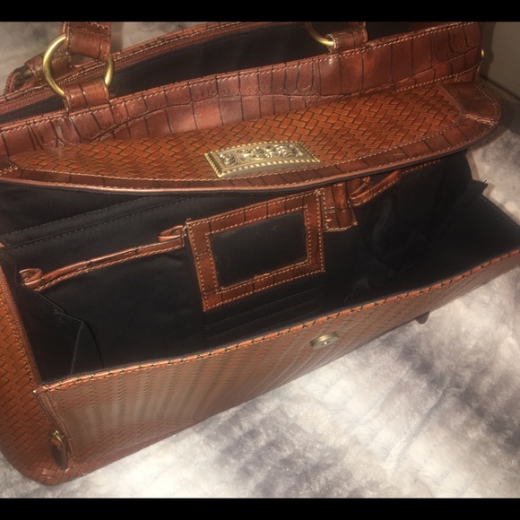 Coldwater Creek Faux Croc Briefcase/Laptop/Handbag - Picture 5 of 8